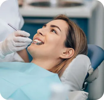 woman receiving dental care at Rugby Dental Arts in Charlottesville, VA